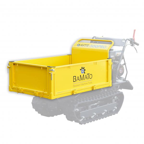 BAMATO Aufsatz mit klappbaren Bordwänden für Raupendumper MTR-500H und MTR-500PRO